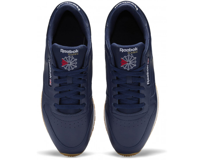 Reebok Classic Leather Gum Sole Navy Blue