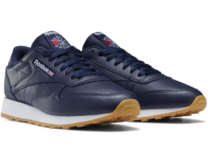 Reebok Classic Leather Gum Sole Navy Blue