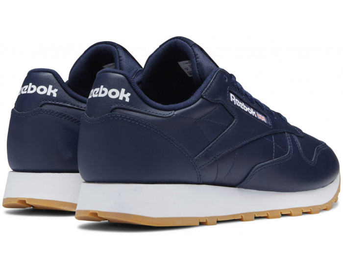 Reebok Classic Leather Gum Sole Navy Blue