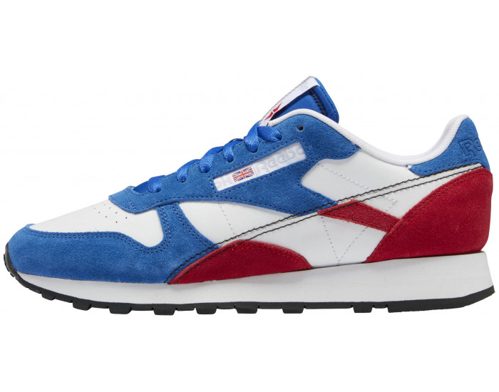 Reebok Classic Leather синие с красным