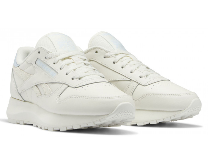 Reebok Classic Leather SP светло-серые с голубым